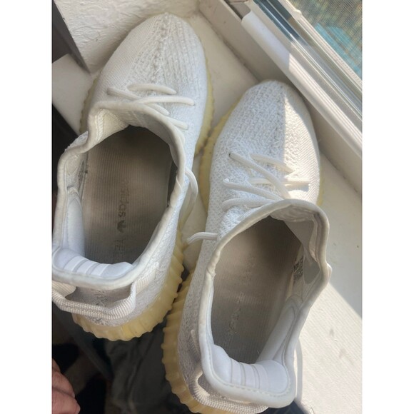 Yeezy Adidas Boost 350 V2 Sneakers Men’s Size 8 in Cream White - Picture 11 of 12